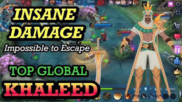 INSANE DAMAGE KHALEED BY TOP GLOBAL KHALEED ALF ∞ MOBILE LEGENDS