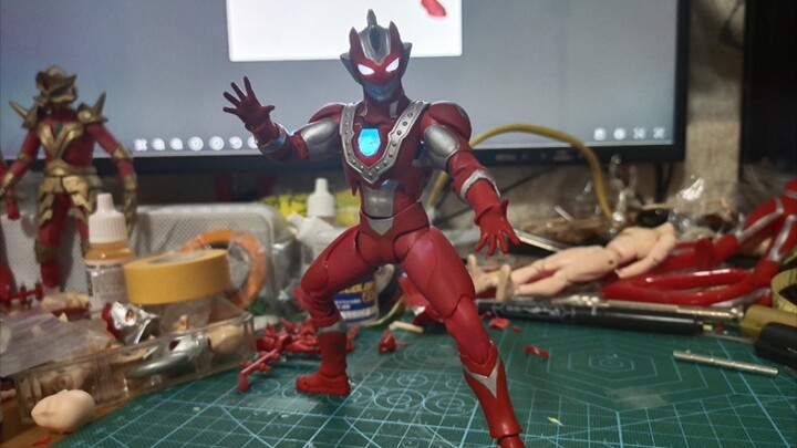 [Self-modified and lighted] SHF Ultraman Zeta Beta Impact