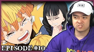 THE ORANGE HAIRED SIMP?! || Demon Slayer: Kimetsu no Yaiba Episode 10 Reaction