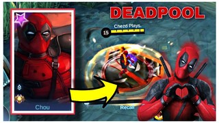 EP.06 🔥|DEADPOOL as CHOU in Mobile Legends 😱😳