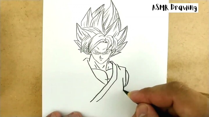 ASMR DRAWING son goku from manga dragon ball z and dragonball super - Bilibili ASMR DRAWING son goku from manga dragon ball z and dragonball super - Bilibili