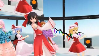 【東方MMD】霊夢＆こころ＆女苑＆紫苑＆レミリア＆フランドール＆うどんげ＆てゐで放課後ストライド