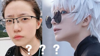 [Snow] How to play Gojo Satoru with small double eyes / Jujutsu Kaisen Gojo Satoru cosplay makeup re