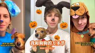 今年我和狗狗的万圣节打扮非常符合主题🥹