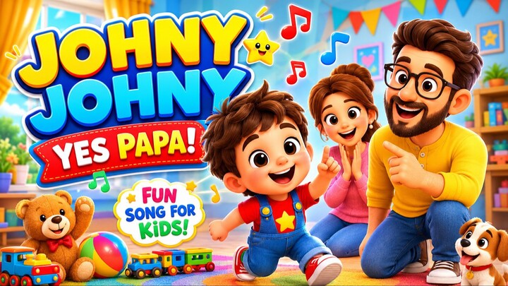 Johny Johny Yes Papa 🧸 | Fun Kids Song | Sing & Dance Along | Nursery Rhymes | जॉनी जॉनी, हाँ पापा!