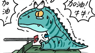 对手短短的动物没有任何抵抗力