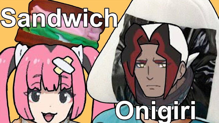 Sandwich san and Onigiri san 🥪🍙 🤔🤔