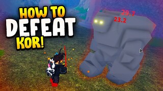 How to Defeat KOR Golem!! in Roblox Islands (Skyblock)