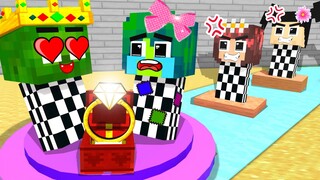 Monster School : เกม Zombie x Squid PRINCE IN LOVE POOR GIRL - Minecraft Animation