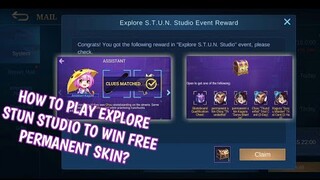 How to play explore STUN Studio event to win free permanent epic skin in Mobile Legends