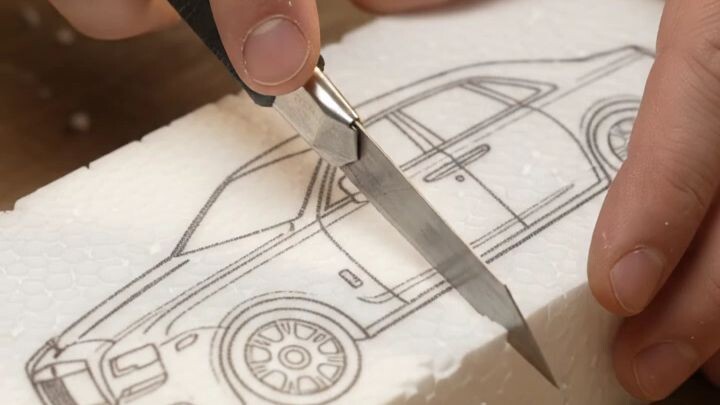Making of a Rolls Royce from Foam