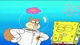 The bubble coral has a load hole, and Patrick is stuck by the bubbles, getting further and further a