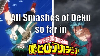 All Smashes of Deku so far in My Hero Academia | My Hero Academia (English Sub)