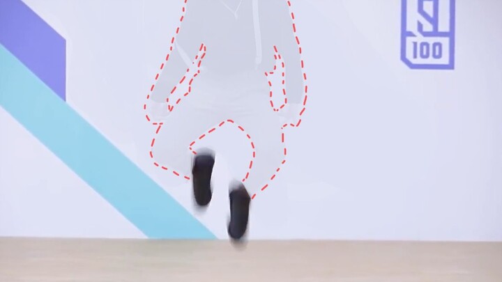 Photoshopped Cai Xukun, but his chicken feet are showing.