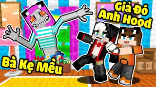 REDHOOD THỬ THÁCH 24 GIỜ BẢO VỆ MỀU KHỎI BÀ KẸ BÊN CỬA SỔ TRONG MINECRAFT*MỀU BỊ BÀ CHẰN GIẢ MẠO