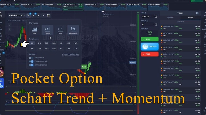 Pocket Option Schaff Trend + Momentum Optimize