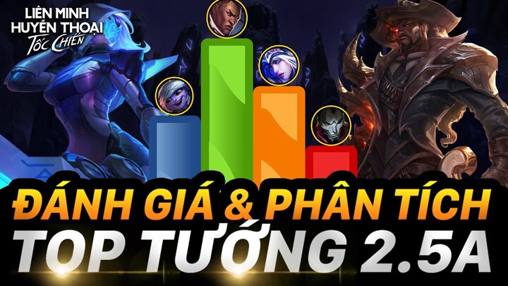 ĐÁNH GIÁ & PHÂN TÍCH BXH TOP TƯỚNG MẠNH NHẤT 2.5A TỐC CHIẾN THEO PROGUIDE & RUSH!