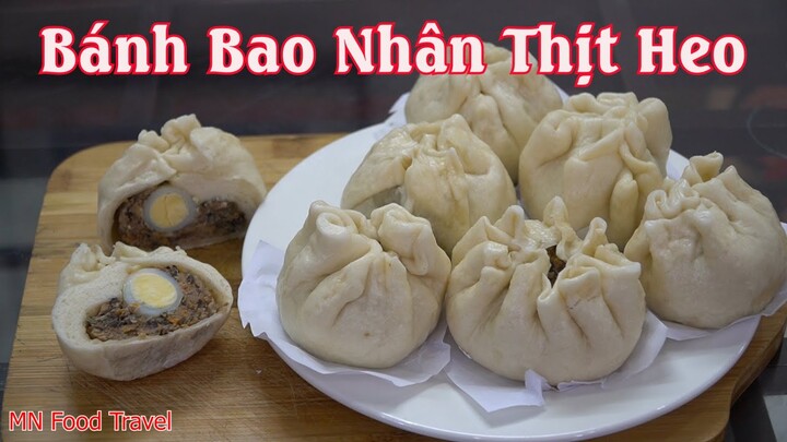 Ẩm Thực MN - BÁNH BAO - Làm Bánh Bao Nhân Thịt Heo Bằng Bột Mì Ngon Đơn Giản Tại Nhà