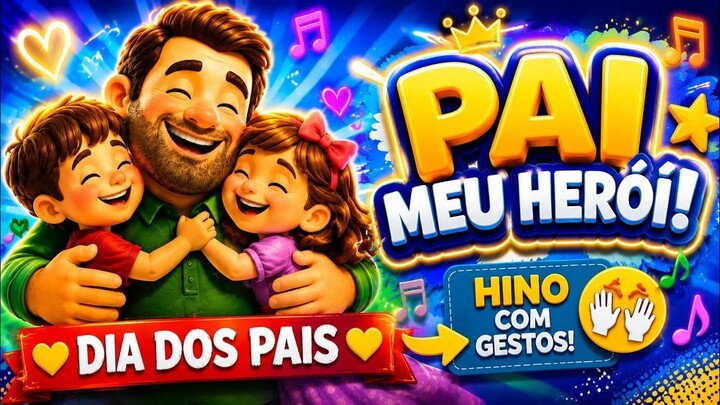 Pai meu Herói! - Hino Infantil com gestos para o Dia dos Pais