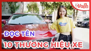 Bạn đã đọc đúng 10 thương hiệu xe ô tô này chưa? | VyVocab Ep 10