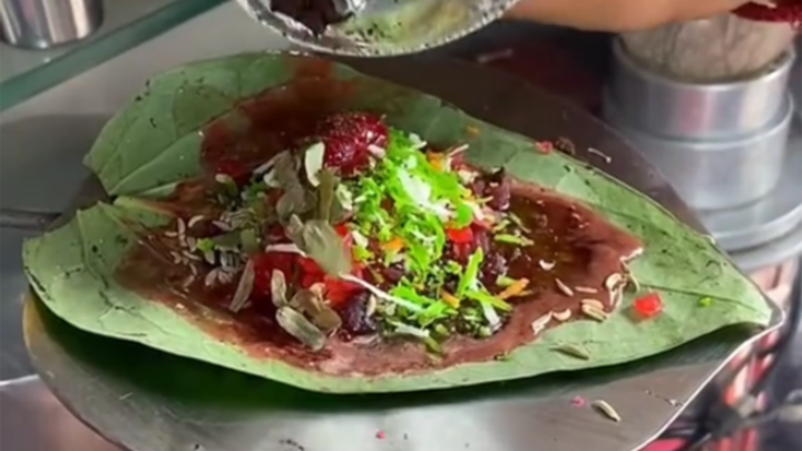 Why break it when it was going so well? Indian paan betel nut.