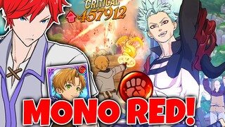RUDEUS MONO RED HUMANS IS BACK??! BAN & REINHARD COMBO! | Seven Deadly Sins: Grand Cross