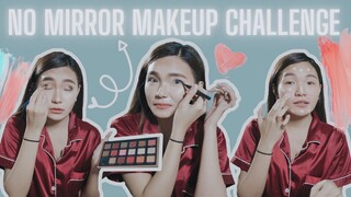 NO-MIRROR MAKEUP CHALLENGE ft. Focallure