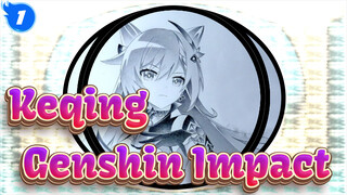 Menggambar Keqing | Genshin Impact Lukisan yang Digambar Sendiri_1