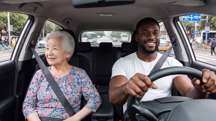How do you say “get out of the car” in English?