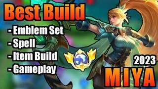 MIYA BEST BUILD 2023 | TOP 1 GLOBAL MIYA BUILD | MIYA - MOBILE LEGENDS | MLBB