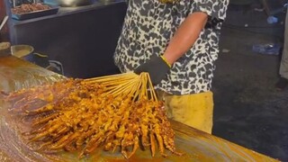 Kaifeng Heda Night Market Fancy Grilled Squid, Delicious