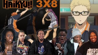 HAIKYUU SEASON 3 EPISODE 8 REACTION MASHUP!!
