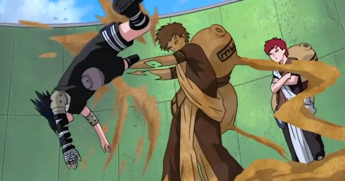 中忍選抜試験 1vs1 サスケは我愛羅が何かをする前に 雷神モード をアクティブにしました Chunin Exams 1vs1 Sasuke Activated Thunder Vs Gaara Bilibili