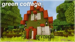 [Minecraft] Green cottage | aesthetic minecraft speedbuild 🍏🌿