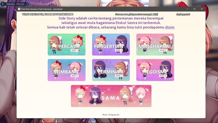 [SPOILER] DDLC! Indonesia : Side Story (beta preview)