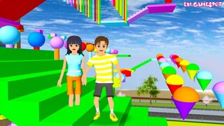 Yuta Mio Gak Bisa Obby Parkour Di Ganggu Patung Emas 🤸🤸‍♀️ Sakura School Simulator @Ebi Gamespot