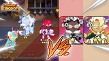 Crunchy Chip & Clotted Cookie vs. Wildberry, Sea Fairy & Frost Queen Cookie! 3v2 ⚔️