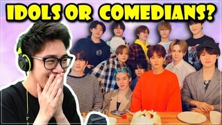 are treasure idols or comedians? (treasure funny moments) reaction