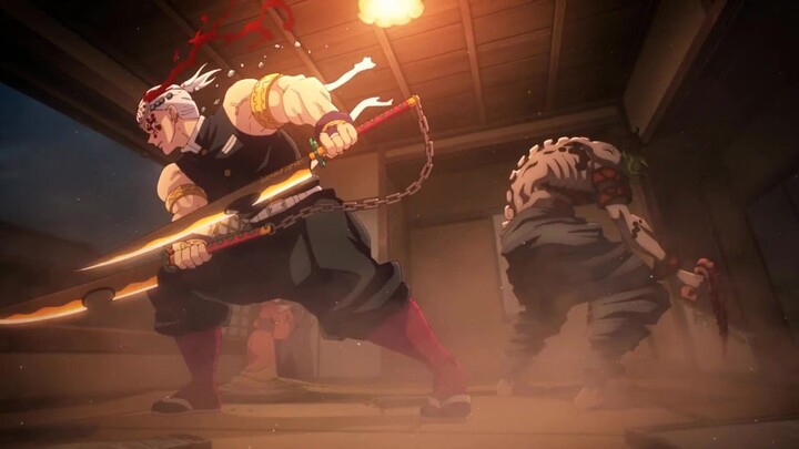 Muzan asks Daki to kill Nezuko, Tanjiro vs Daki, Gyutaro suddenly appears from Daki's body