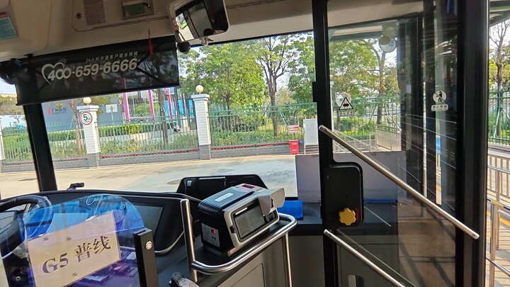 จีนกวางโจวรถบัสnansha g 5ถนน เฮงลีถึงjiaomengสองทิศทาง2026.04.01 16:10ไป16:25กลับ