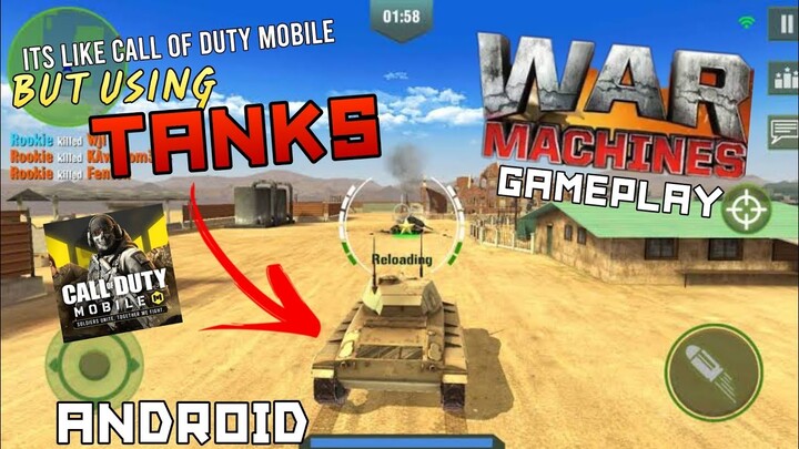 War Machines Tank Shooter Gameplay Android