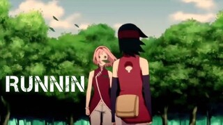 sarada vs sakura ( AMV ) running