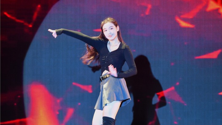 GO HARD silhouettes set the stage on fire! High school girl solo