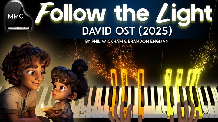 DAVID 2025 OST - Follow The Light by Phil Wickham & Brandon Engman piano cover/tutorial + sheet