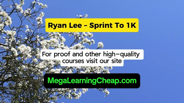 Ryan Lee – Sprint To 1K