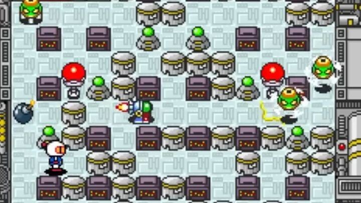 Bomberman 3 blooper 1 nivel 6 #snes jugando