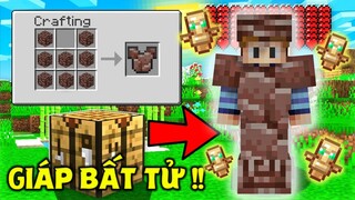 THỬ THÁCH SINH TỒN TRONG THẾ GIỚI TOÀN LÀ GIÁP TRONG MINECRAFT #19 *BỘ GIÁP BẤT TỬ*