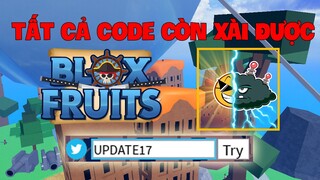 Tất Cả Code Còn Nhập Được Trong Update 17 Blox Fruits || Roblox