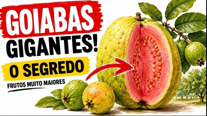 Menos frutos, goiabas MAIORES: aprenda a técnica secreta