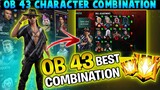 AFTER UPDATE BEST CHARACTER COMBINATION IN FREE FIRE | SOLO RANK PUSH CHARACTER Combination 2024